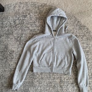 Brandy Melville cropped jacket grey